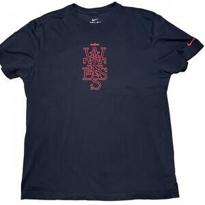 Nike LeBron James Witness Tee Shirt Embroidered Size XL